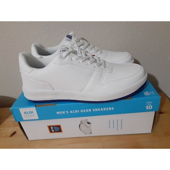 Aldi | Shoes | Aldi Gear 224 Spring Mens White Sneakers Shoe Size 0 ...